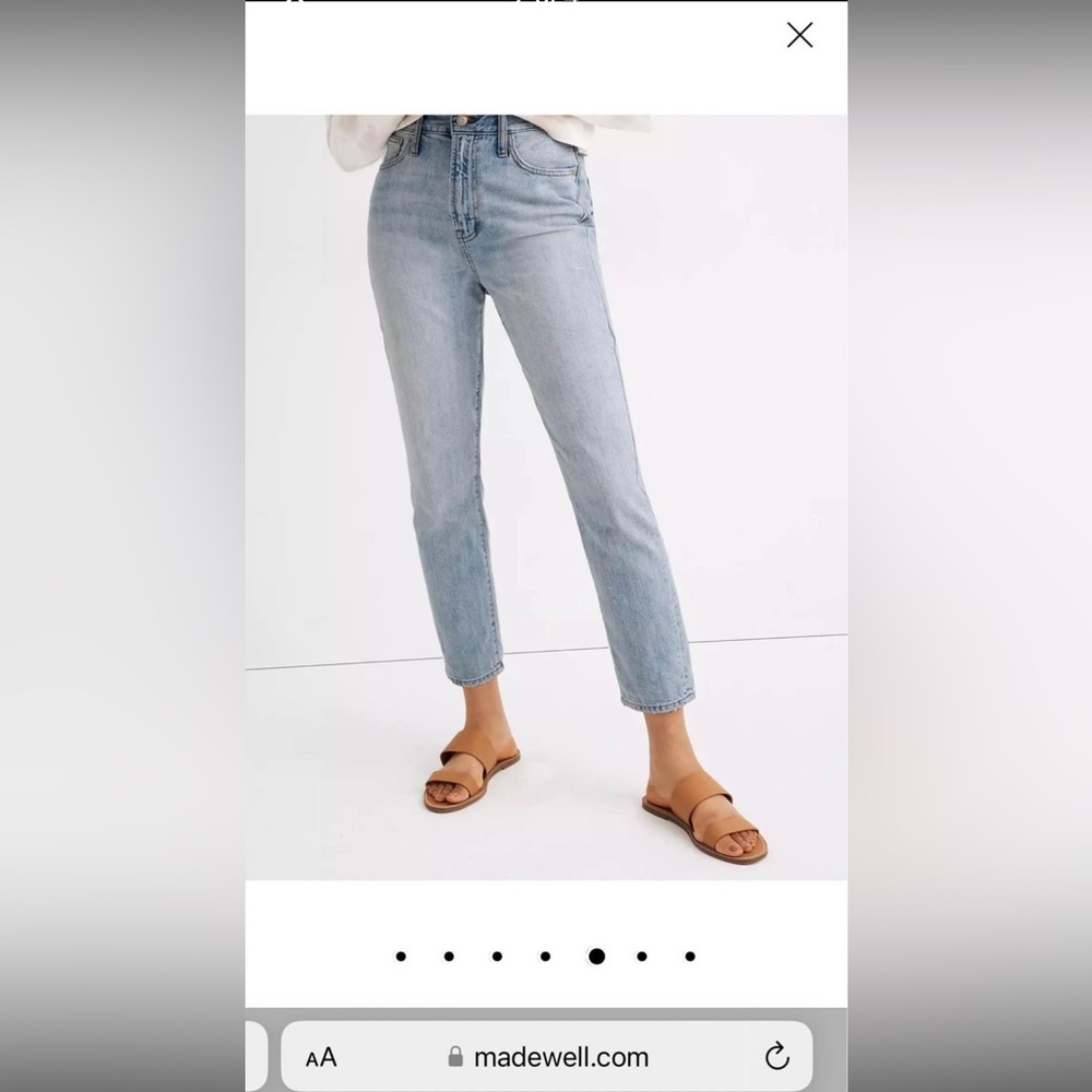 Madewell curvy Perfect Vintage, Fitzgerald wash.